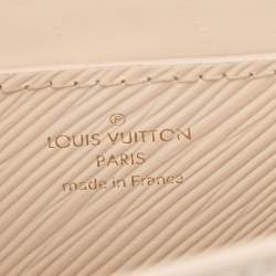 Pre Owned Louis Vuitton Light Beige Epi Leather Twist Braided Handle PM Bag