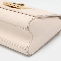 Pre Owned Louis Vuitton Light Beige Epi Leather Twist Braided Handle PM Bag