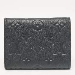 Louis Vuitton Black Monogram Empreinte Leather Victorine Wallet