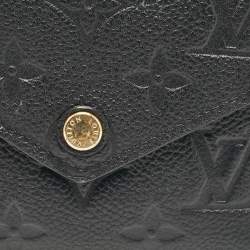 Louis Vuitton Black Monogram Empreinte Leather Victorine Wallet