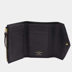 Louis Vuitton Black Monogram Empreinte Leather Victorine Wallet