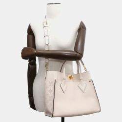 Louis Vuitton Beige Mahina On My Side Satchel Bag