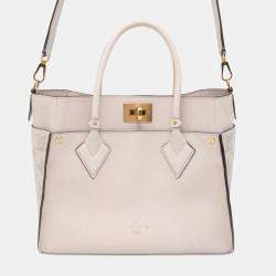 Louis Vuitton Beige Mahina On My Side Satchel Bag