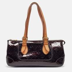 Pre Owned Louis Vuitton Amarante Monogram Vernis Rosewood Avenue Bag