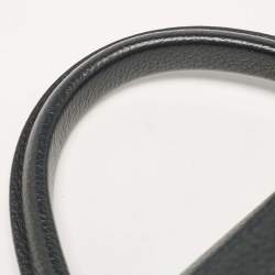 Pre Owned Louis Vuitton Black Leather Capucines PM Bag