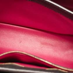 Pre Owned Louis Vuitton Black Leather Capucines PM Bag