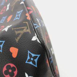 Louis Vuitton Black Multicolor Monogram Coated Canvas Game On Neverfull MM Tote Bag