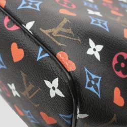 Louis Vuitton Black Multicolor Monogram Coated Canvas Game On Neverfull MM Tote Bag
