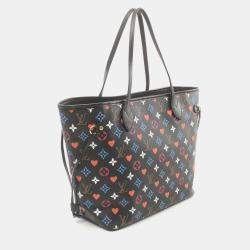 Louis Vuitton Black Multicolor Monogram Coated Canvas Game On Neverfull MM Tote Bag