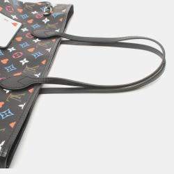 Louis Vuitton Black Multicolor Monogram Coated Canvas Game On Neverfull MM Tote Bag