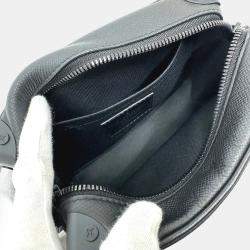 Louis Vuitton Black Taiga Leather Rainbow Soft Trunk Shoulder Bag