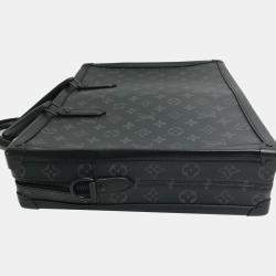 Louis Vuitton Black Monogram Eclipse Canvas Soft Trunk Briefcase Bag
