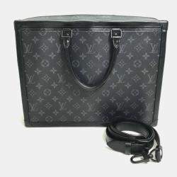 Louis Vuitton Black Monogram Eclipse Canvas Soft Trunk Briefcase Bag