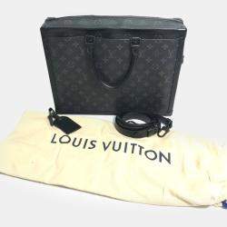 Louis Vuitton Black Monogram Eclipse Canvas Soft Trunk Briefcase Bag