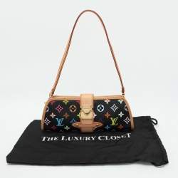 Pre Owned Louis Vuitton Black Monogram Multicolore Canvas and Leather Shirley Pochette Bag