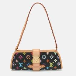 Pre Owned Louis Vuitton Black Monogram Multicolore Canvas and Leather Shirley Pochette Bag