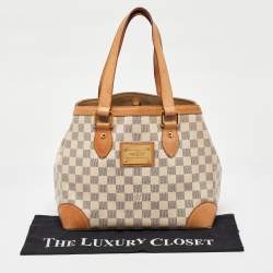 مملوكة مسبقًا Louis Vuitton Damier Azur Canvas Hampstead PM Bag