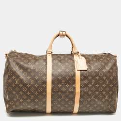 Pre Owned Louis Vuitton Monogram Canvas Keepall Bandouliere 60 Bag