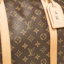 Pre Owned Louis Vuitton Monogram Canvas Keepall Bandouliere 60 Bag