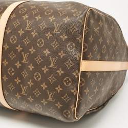 Pre Owned Louis Vuitton Monogram Canvas Keepall Bandouliere 60 Bag