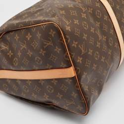 Louis Vuitton Monogram Canvas Keepall Bandouliere 55 Bag