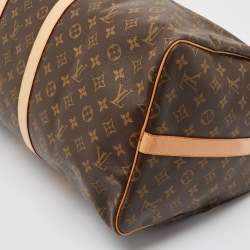 Louis Vuitton Monogram Canvas Keepall Bandouliere 55 Bag