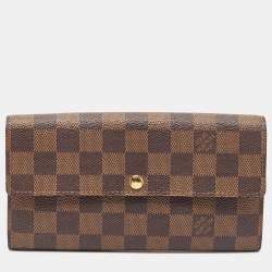 Louis Vuitton Damier Ebene Canvas Sarah Wallet