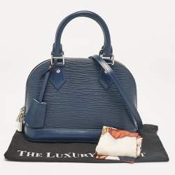 Pre Owned Louis Vuitton Indigo Epi Leather Alma BB Bag