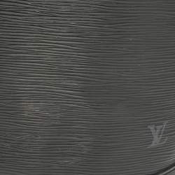 Pre Owned Louis Vuitton Black Epi Leather Cluny Bucket Bag