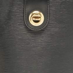 Pre Owned Louis Vuitton Black Epi Leather Cluny Bucket Bag