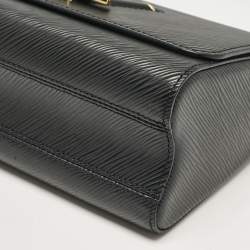Pre Owned Louis Vuitton Black Epi Leather Twist MM Bag