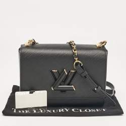 Pre Owned Louis Vuitton Black Epi Leather Twist MM Bag