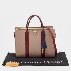 Pre Owned Louis Vuitton Red/Plume Monogram Leather Very MM Bag