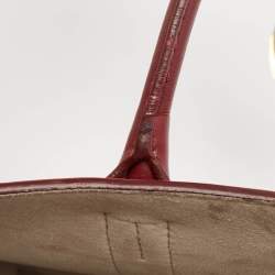 Pre Owned Louis Vuitton Red/Plume Monogram Leather Very MM Bag