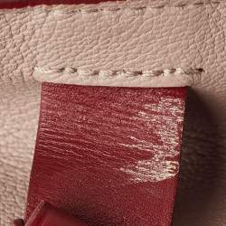 Pre Owned Louis Vuitton Red/Plume Monogram Leather Very MM Bag