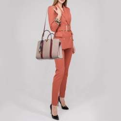 Pre Owned Louis Vuitton Red/Plume Monogram Leather Very MM Bag