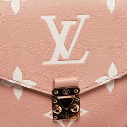 Pre Owned Louis Vuitton Arizona Beige Giant Monogram Empreinte Leather Pochette Metis Bag