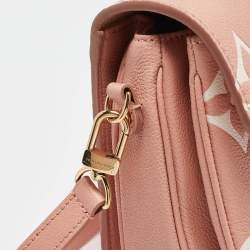 Pre Owned Louis Vuitton Arizona Beige Giant Monogram Empreinte Leather Pochette Metis Bag