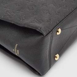 Pre Owned Louis Vuitton Black Monogram Empreinte Leather Surene MM Bag