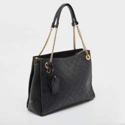 Pre Owned Louis Vuitton Black Monogram Empreinte Leather Surene MM Bag