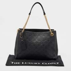 Pre Owned Louis Vuitton Black Monogram Empreinte Leather Surene MM Bag