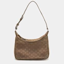 Pre Owned Louis Vuitton Brown Monogram Satin Mini Boulogne Bag