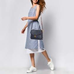 مملوكة مسبقًا Louis Vuitton Blue Monogram Empreinte Leather Pochette Metis Bag