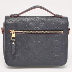 مملوكة مسبقًا Louis Vuitton Blue Monogram Empreinte Leather Pochette Metis Bag