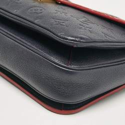 مملوكة مسبقًا Louis Vuitton Blue Monogram Empreinte Leather Pochette Metis Bag
