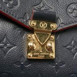 مملوكة مسبقًا Louis Vuitton Blue Monogram Empreinte Leather Pochette Metis Bag
