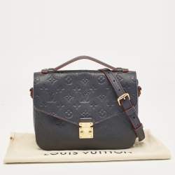 مملوكة مسبقًا Louis Vuitton Blue Monogram Empreinte Leather Pochette Metis Bag