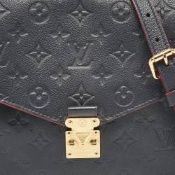 مملوكة مسبقًا Louis Vuitton Blue Monogram Empreinte Leather Pochette Metis Bag