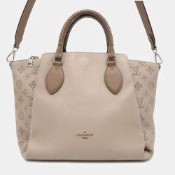 Louis Vuitton Galet Monogram Mahina Leather Haumea Satchel Bag