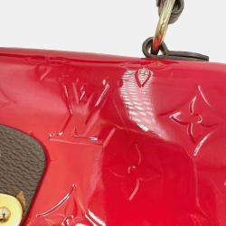 Louis Vuitton Red Patent, Navy Epi and Monogram Coated Canvas Spring Street Top Handle Bag